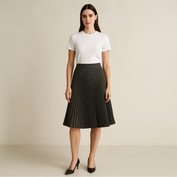 Balenciaga Paris Pleated Skirt Black Size 42 - Picture 1 of 12